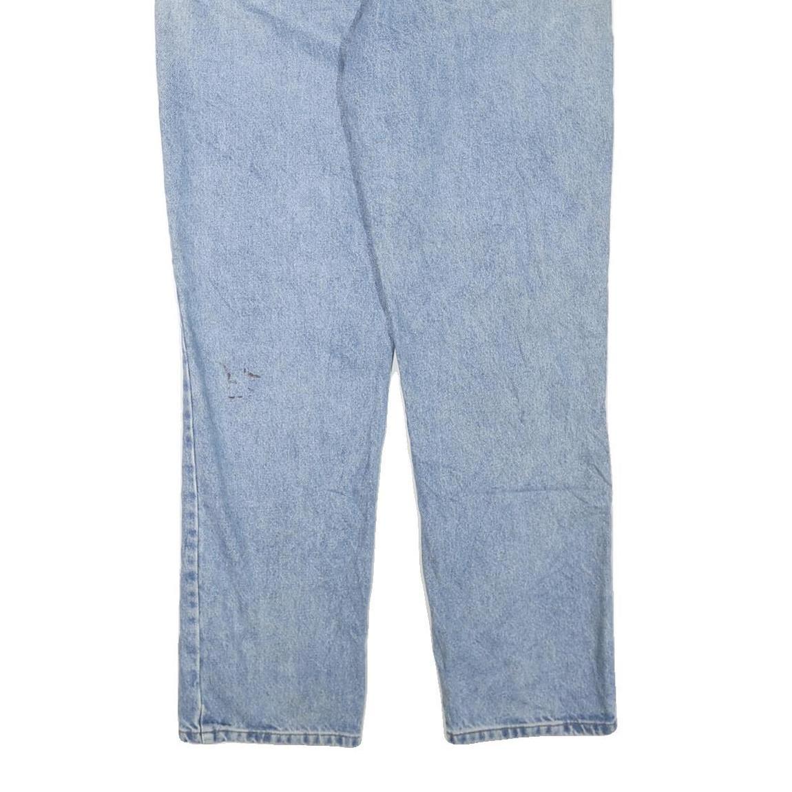 CARHARTT Mens Cotton Blend Regular Light Blue Denim Jeans W38 L32 Workwear Zip