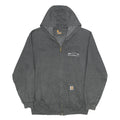 CARHARTT Mens Grey Electric & More LLC Full Zip Hoodie L Workwear Comfortable
