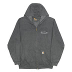 CARHARTT Mens Grey Electric & More LLC Full Zip Hoodie L Workwear Comfortable