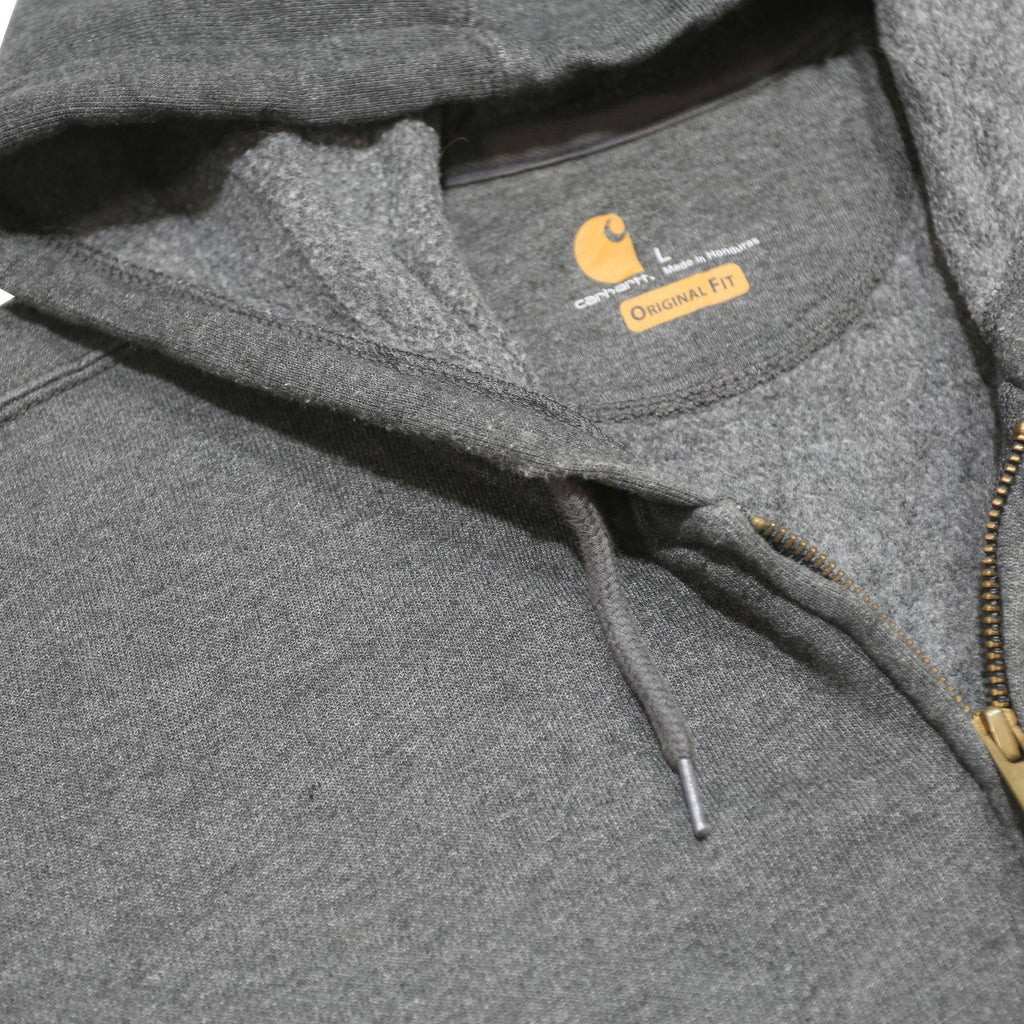 CARHARTT Mens Grey Electric & More LLC Full Zip Hoodie L Workwear Comfortable
