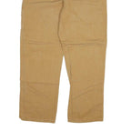DICKIES Mens Jeans Beige Regular Straight Cotton W40 L32 Workwear Pants Zip