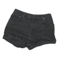 LEVI'S Womens Shorts Black Casual Cotton Blend M W30 Distressed Denim