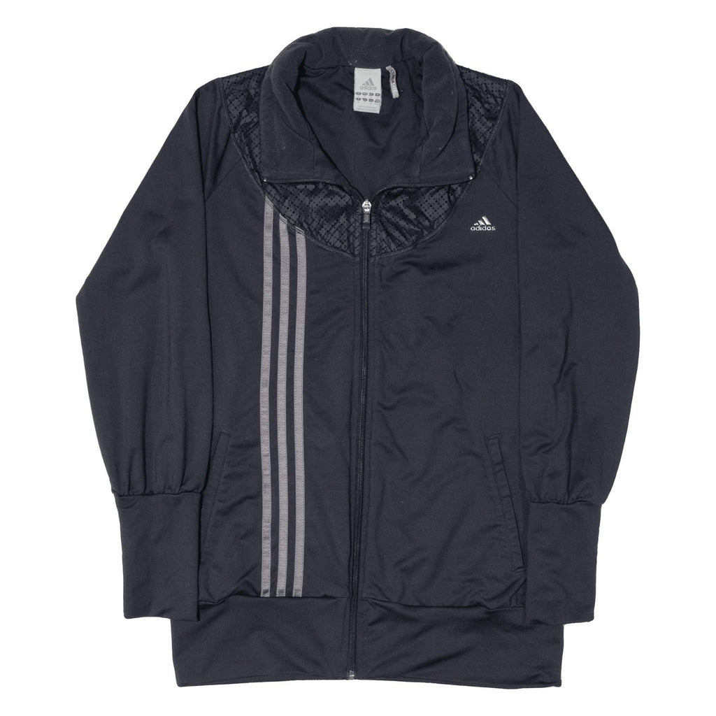 ADIDAS Womens Track Jacket Grey UK 14