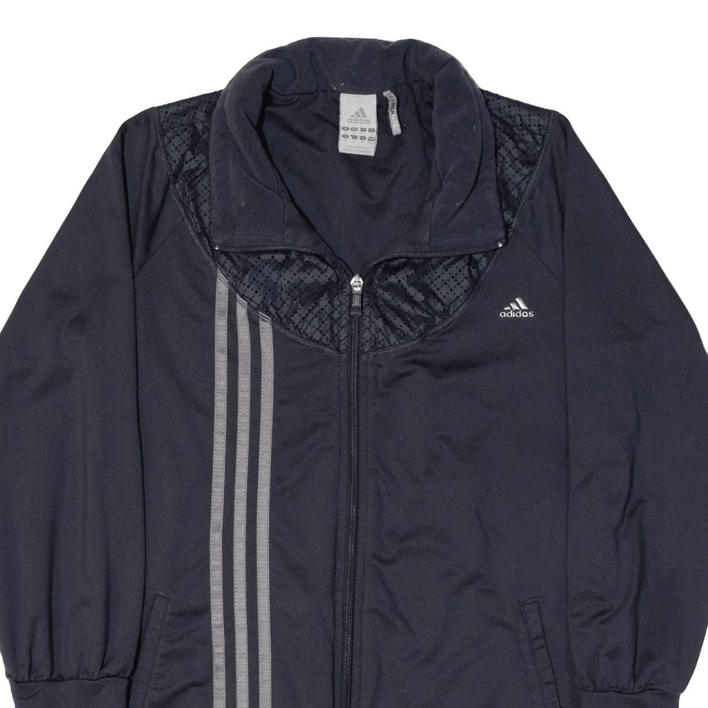 ADIDAS Womens Track Jacket Grey UK 14
