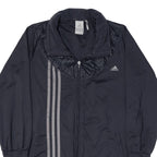 ADIDAS Womens Track Jacket Grey UK 14