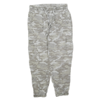AMERICAN EAGLE Mens Cotton Blend Beige Camouflage Relaxed Cargo Trousers W30 L25