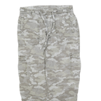 AMERICAN EAGLE Mens Cotton Blend Beige Camouflage Relaxed Cargo Trousers W30 L25