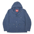 FJALLRAVEN Womens Blue Outdoor Jacket XL Polyester Blend Zip Hooded Plain
