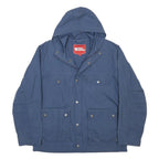 FJALLRAVEN Womens Blue Outdoor Jacket XL Polyester Blend Zip Hooded Plain