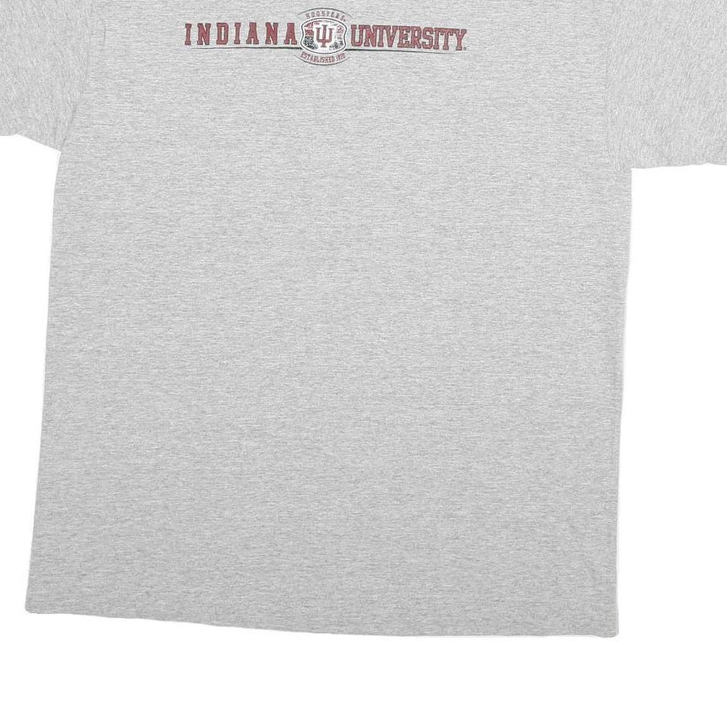STEVE AND BARRYS Mens Grey Indiana University T-Shirt L Short Sleeve Crew Neck