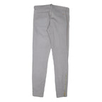 JUICY COUTURE Womens Cotton Blend Grey Regular Skinny Trousers W32 L30 Gold