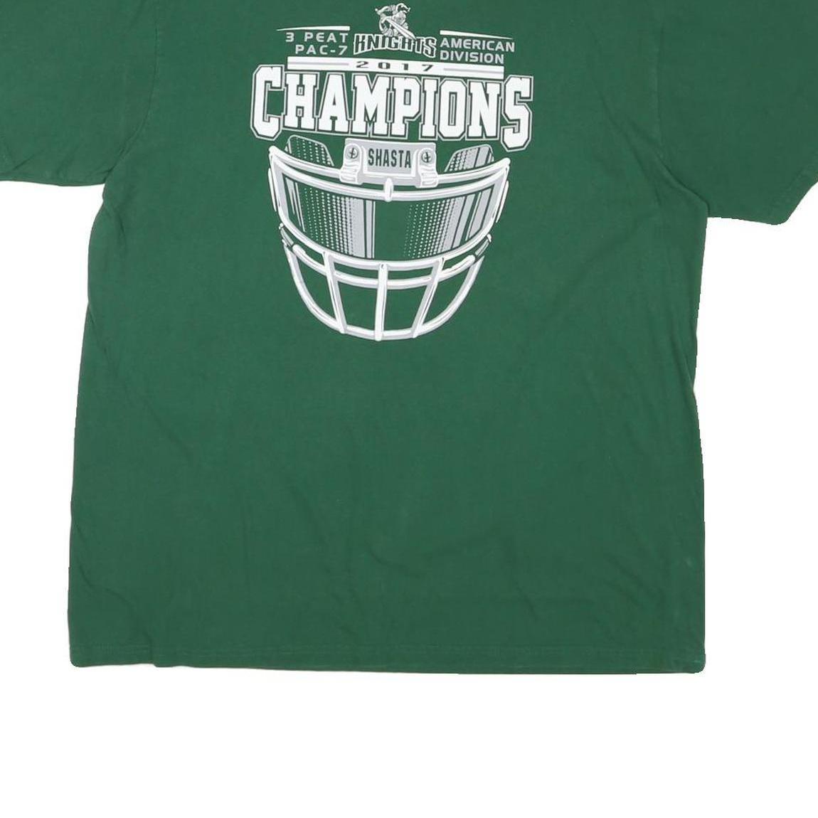 ADIDAS Mens Green 2017 Champions Graphic T-Shirt XL Short Sleeve Crew Neck