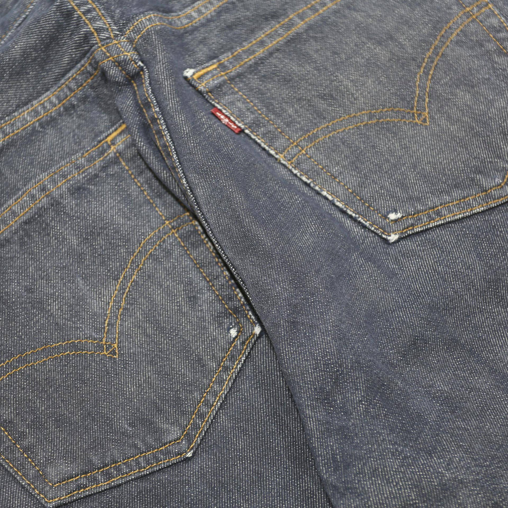LEVI'S 501 Mens Jeans Blue Regular Straight Denim Raw W32 L34 Button Closure