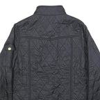 BARBOUR INTERNATIONAL Girls Black Quilted Jacket 2XL Polyamide Zip Pockets