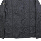 BARBOUR INTERNATIONAL Girls Black Quilted Jacket 2XL Polyamide Zip Pockets
