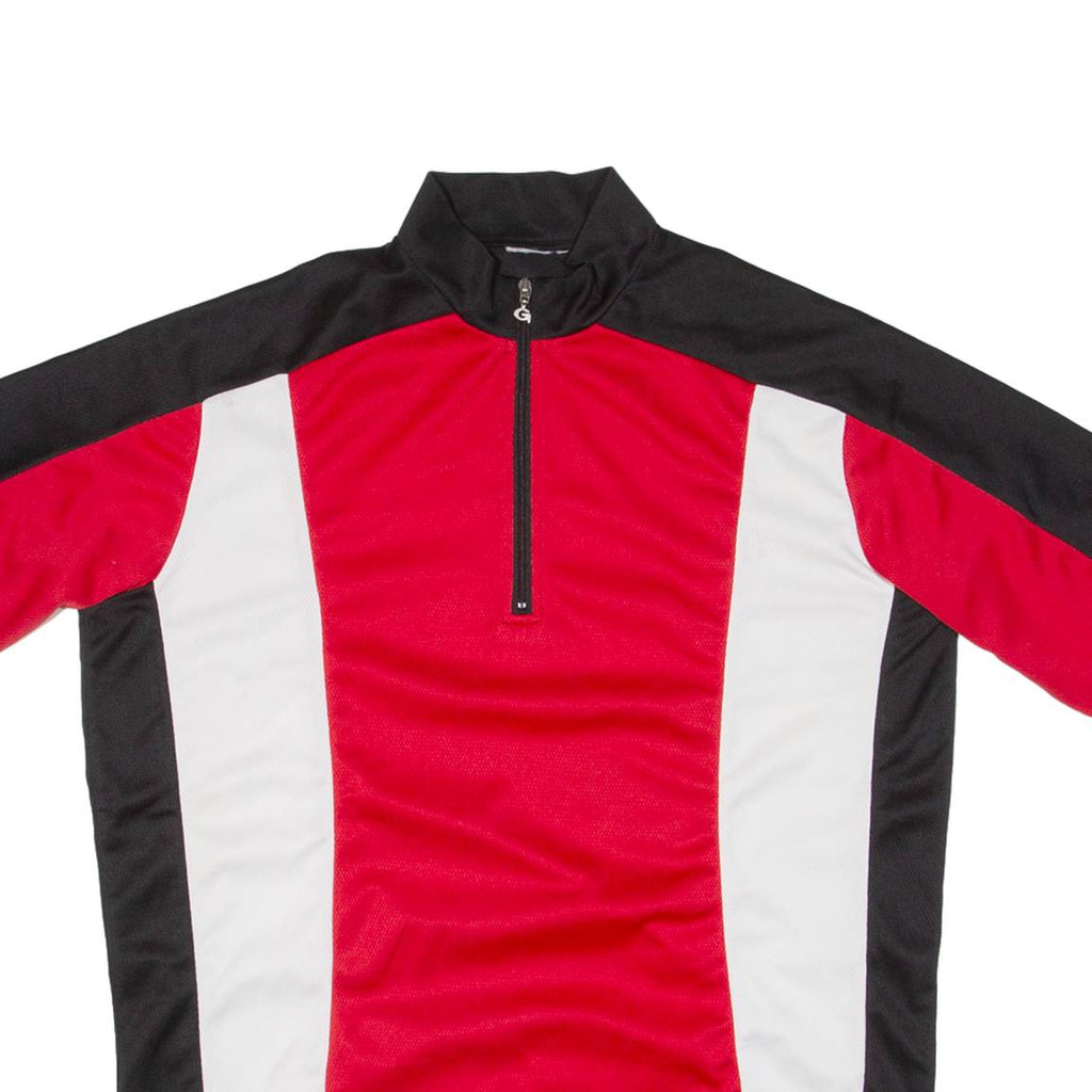 Cycling Mens Jersey Red 1/2 Zip L