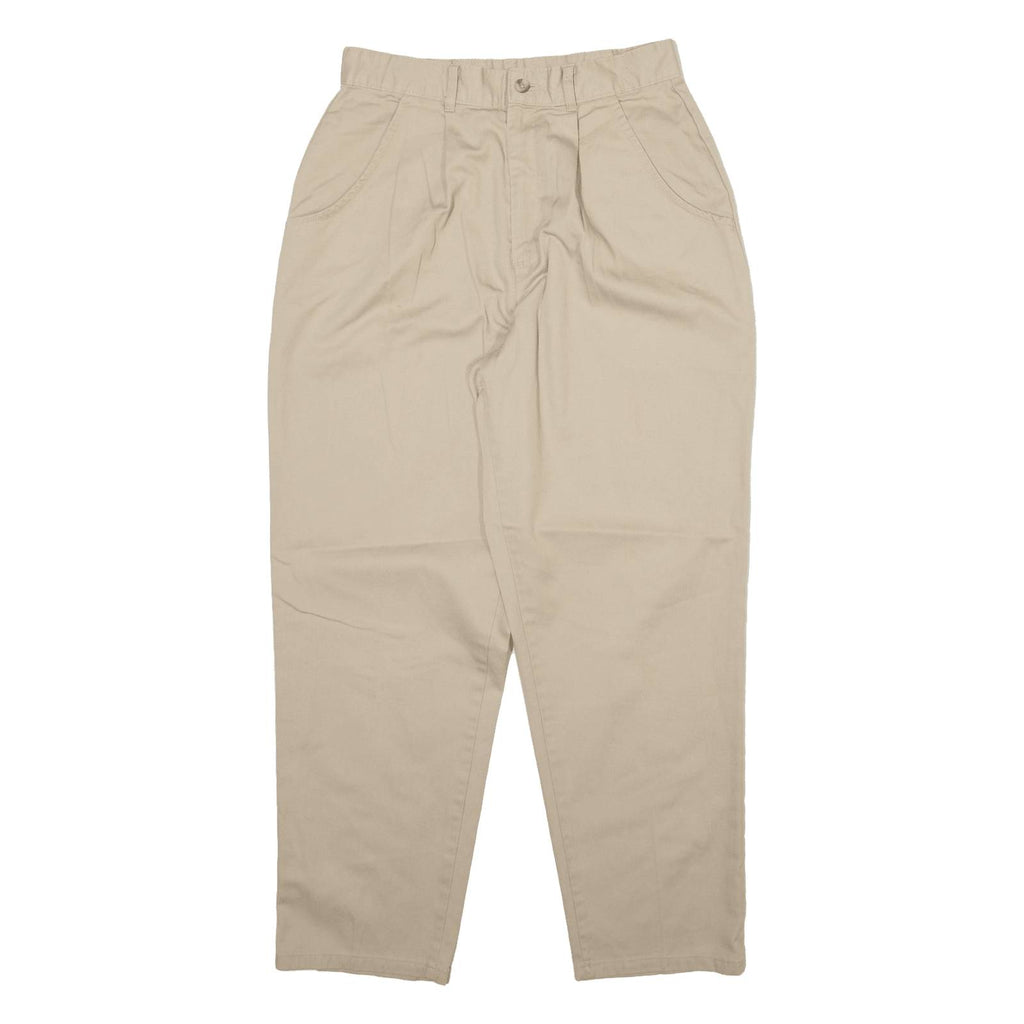 CHIC Womens Trousers Beige Relaxed Tapered W26 L27