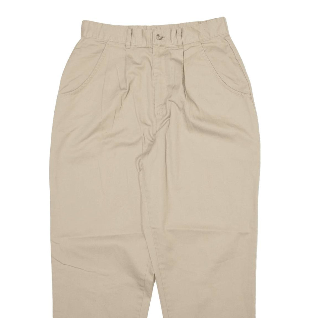CHIC Womens Trousers Beige Relaxed Tapered W26 L27