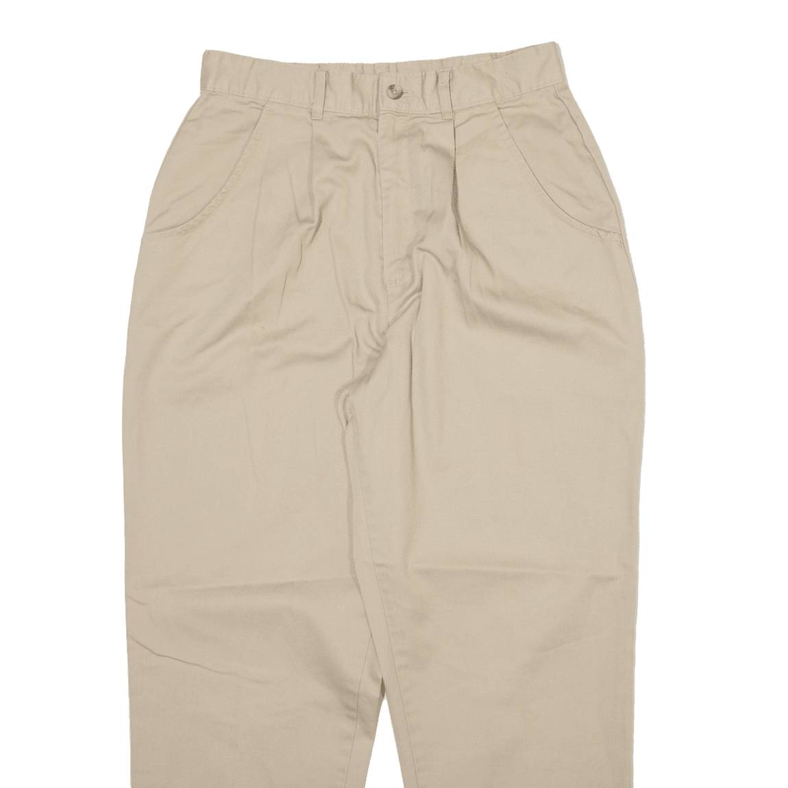 CHIC Womens Trousers Beige Relaxed Tapered W26 L27