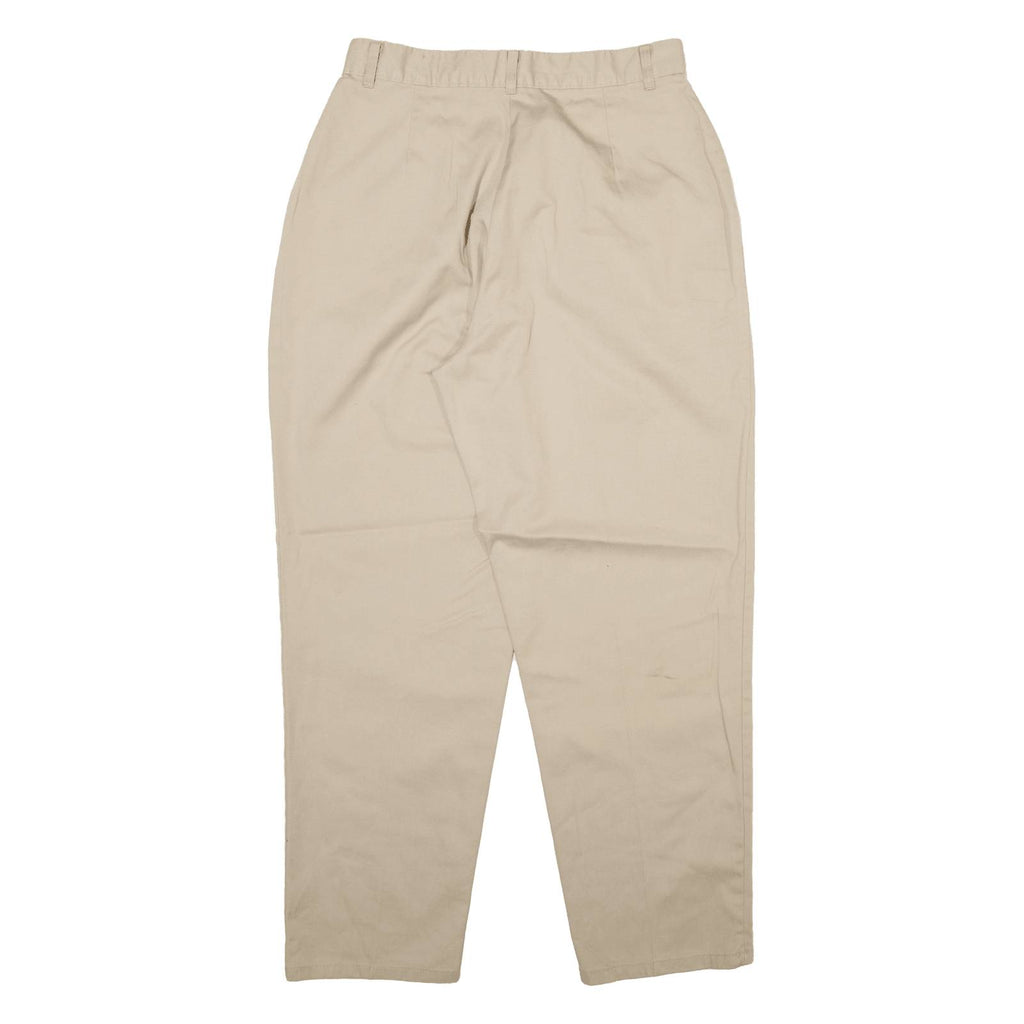 CHIC Womens Trousers Beige Relaxed Tapered W26 L27