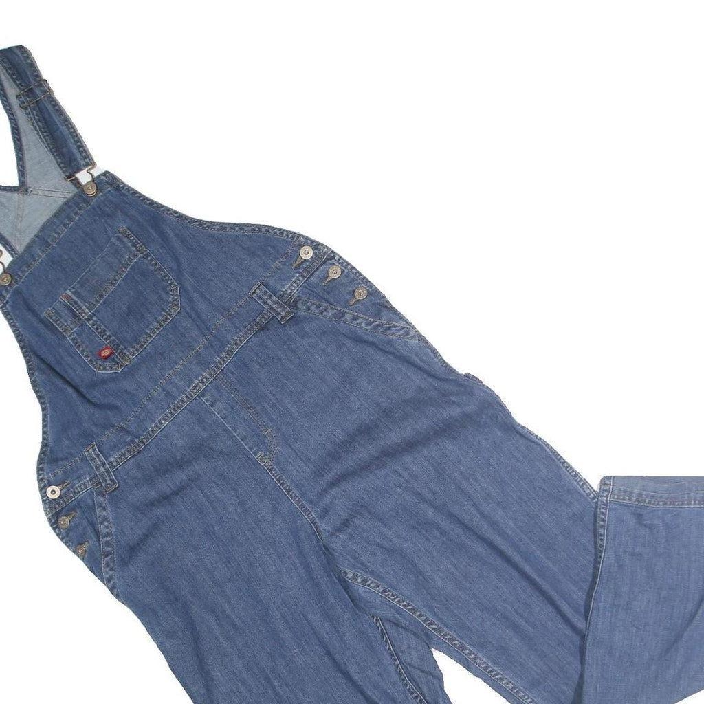 DICKIES Mens Blue Denim Regular Fit Cotton Dungarees M W36 L30 Workwear