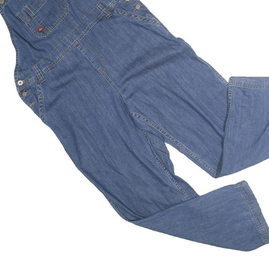 DICKIES Mens Blue Denim Regular Fit Cotton Dungarees M W36 L30 Workwear