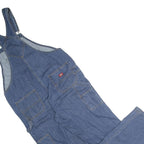 DICKIES Mens Blue Denim Regular Fit Cotton Dungarees M W36 L30 Workwear