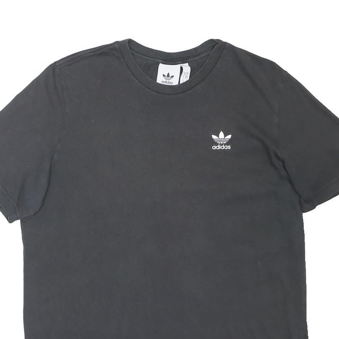 ADIDAS ORIGINALS Mens Black Crew Neck Short Sleeve Graphic T-Shirt M