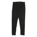 KANGOL Womens Cotton Blend Black Slim Skinny Trousers W29 L29 Zip Pocketed