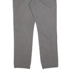 TOMMY HILFIGER Mens Cotton Blend Grey Regular Fit Straight Trousers W36 L34