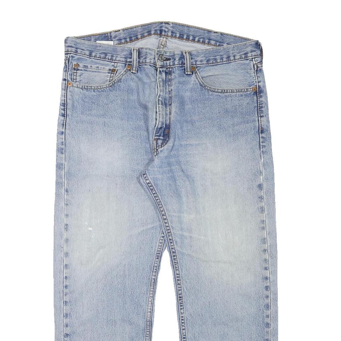 LEVI'S Mens Regular Fit Blue Denim Jeans W36 L27 Classic Cotton Blend Zip