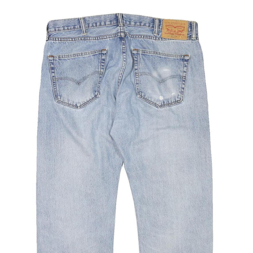 LEVI'S Mens Regular Fit Blue Denim Jeans W36 L27 Classic Cotton Blend Zip