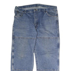 DICKIES Mens Regular Fit Blue Denim Jeans W40 L30 Workwear Straight Leg Cotton