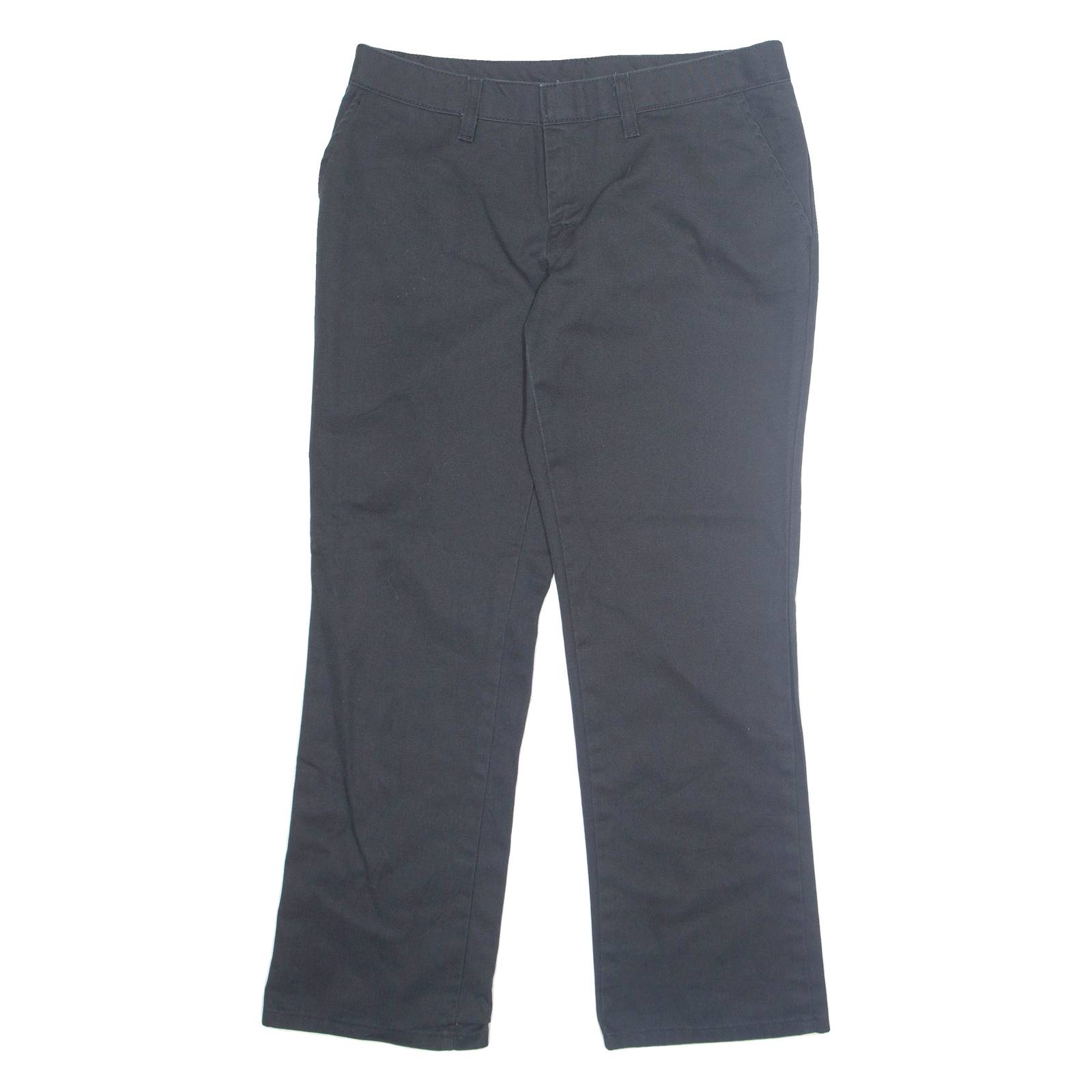 DICKIES Chino Womens Trousers Black Regular Straight W32 L27