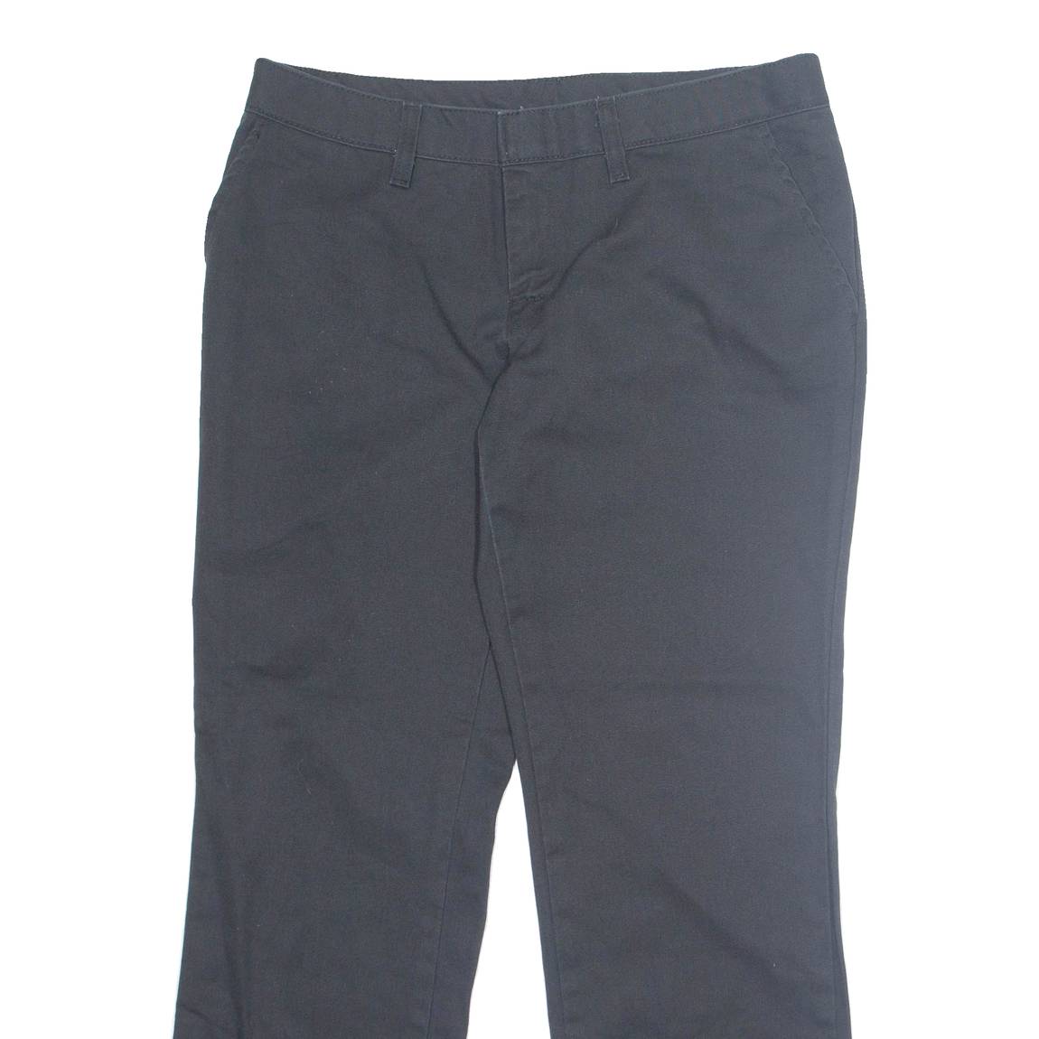 DICKIES Chino Womens Trousers Black Regular Straight W32 L27