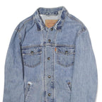 LEVI'S Mens Blue Denim Jacket M Cotton Button Closure Classic Fit Casual