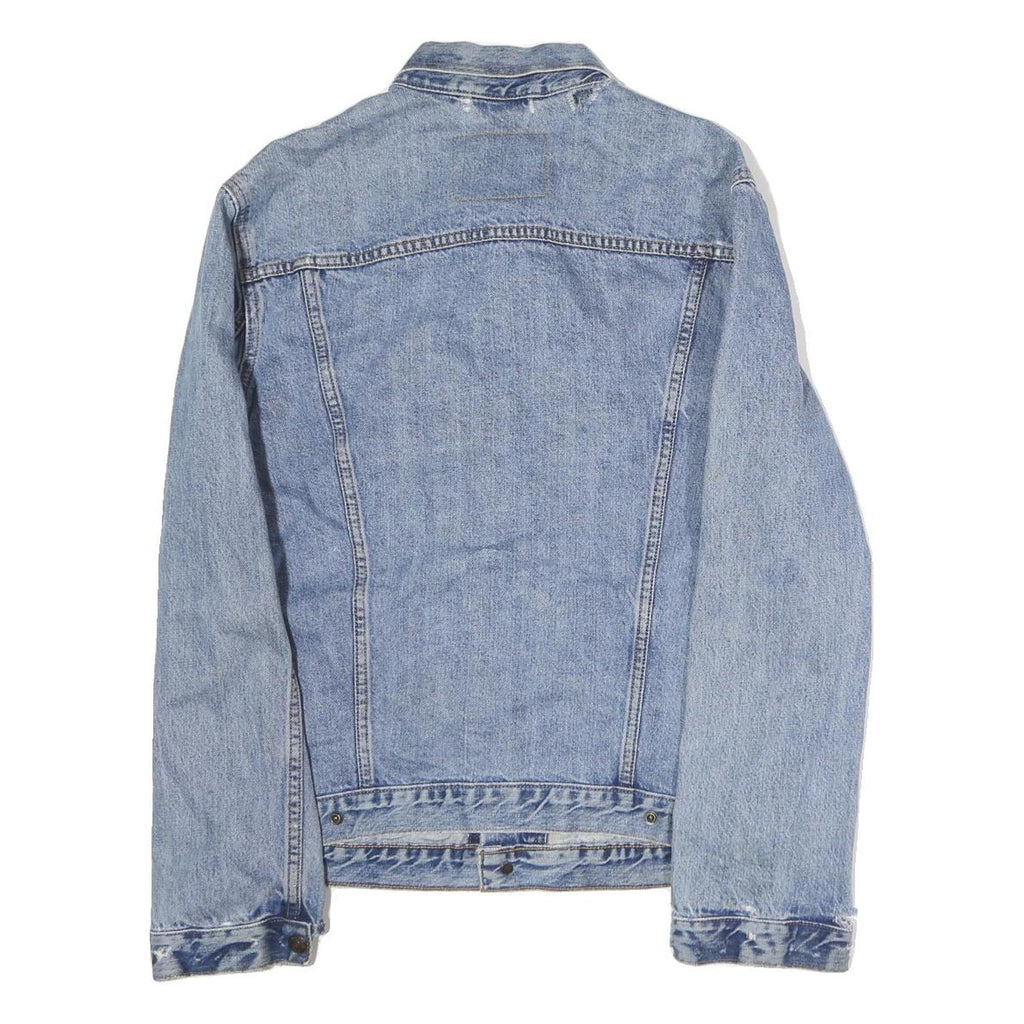 LEVI'S Mens Blue Denim Jacket M Cotton Button Closure Classic Fit Casual