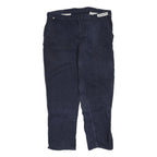 CARHARTT Mens Cotton Blend Navy Regular Straight Trousers W40 L32 Workwear