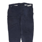 CARHARTT Mens Cotton Blend Navy Regular Straight Trousers W40 L32 Workwear