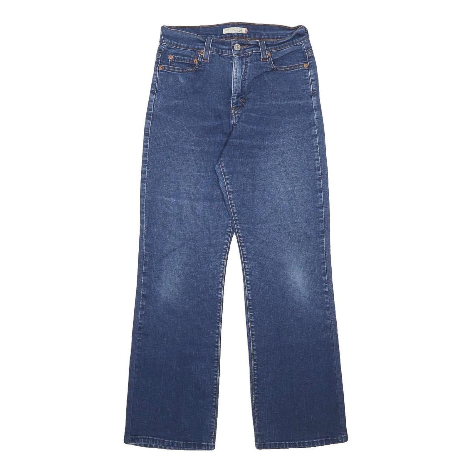 LEVI'S 512 Womens Jeans Blue Relaxed Straight Denim Medium W26 L28 Classic Fit