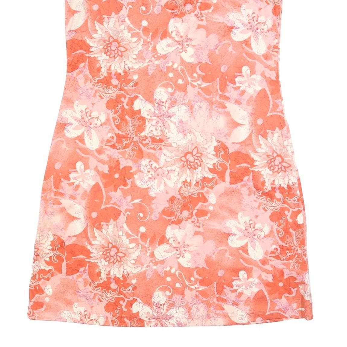 BIAGGINI Womens Orange & Pink Floral Sleeveless Day Polyester Dress XL
