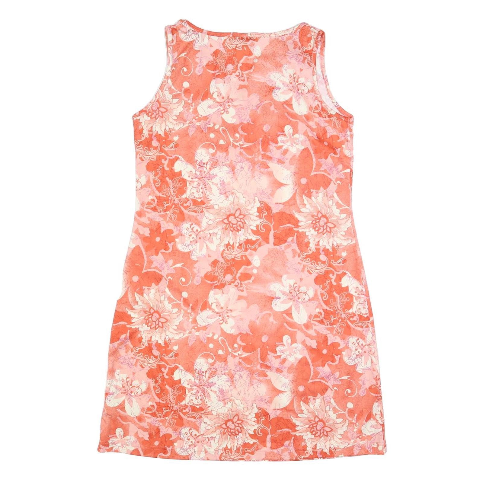 BIAGGINI Womens Orange & Pink Floral Sleeveless Day Polyester Dress XL