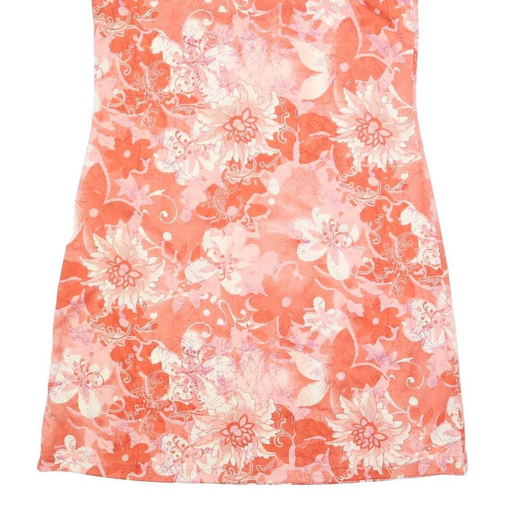BIAGGINI Womens Orange & Pink Floral Sleeveless Day Polyester Dress XL