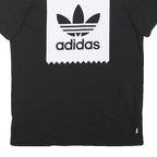 ADIDAS Mens Black Classic Logo Graphic T-Shirt M Short Sleeve Crew Neck