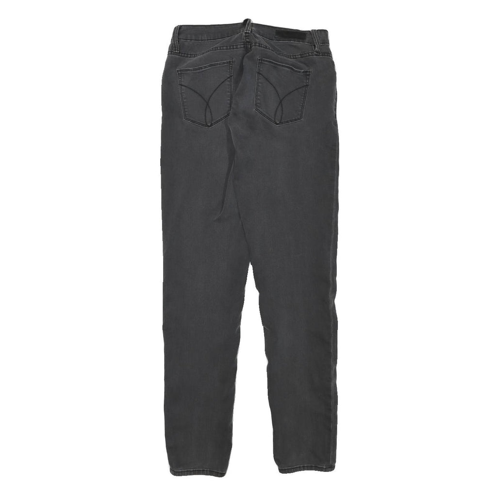 CALVIN KLEIN Womens Jeans Black Slim Skinny Denim Medium W27 L30 Stretch