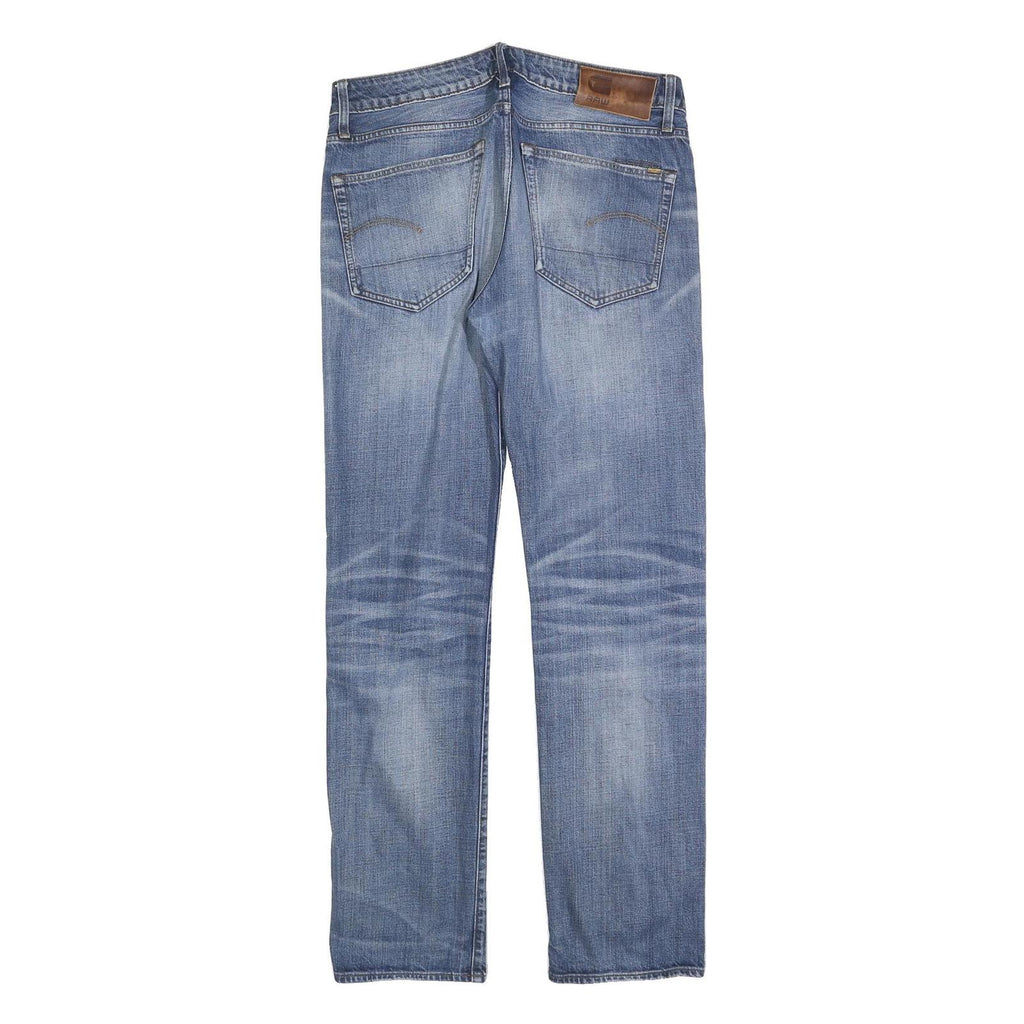 G-STAR Mens Jeans Blue Regular Straight Denim Medium W32 L34 Casual Style