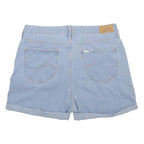 LEE Womens Light Blue Denim Casual Shorts M W31 Classic Cotton Summer