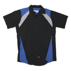 RED KAP Mens Black & Blue Work Shirt Cotton Blend M Casual Durable