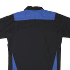 RED KAP Mens Black & Blue Work Shirt Cotton Blend M Casual Durable