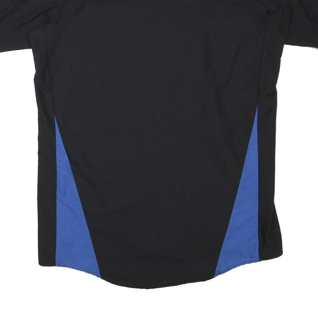 RED KAP Mens Black & Blue Work Shirt Cotton Blend M Casual Durable